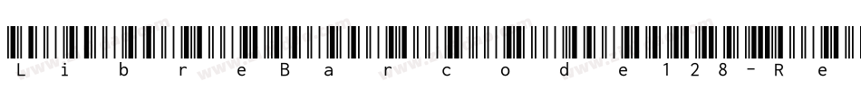 LibreBarcode128-Regu字体转换