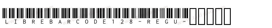 LibreBarcode128-Regu字体转换