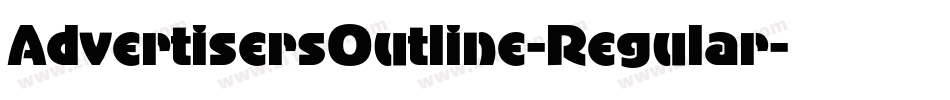 AdvertisersOutline-Regular字体转换