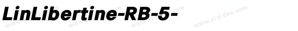 LinLibertine-RB-5字体转换