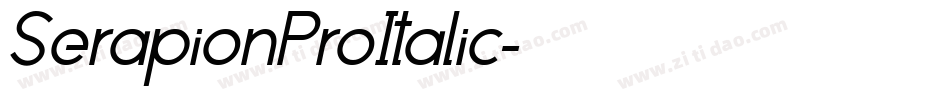 SerapionProItalic字体转换