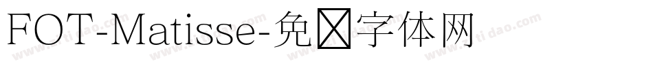 FOT-Matisse字体转换