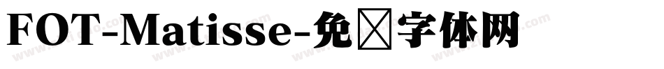 FOT-Matisse字体转换