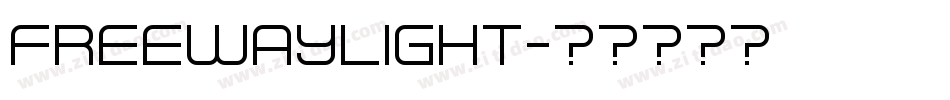 FreewayLight字体转换