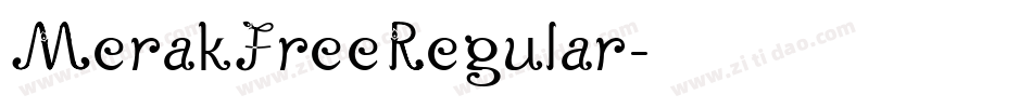 MerakFreeRegular字体转换