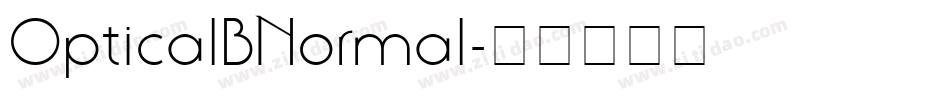 OpticalBNormal字体转换