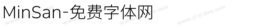 MinSan字体转换