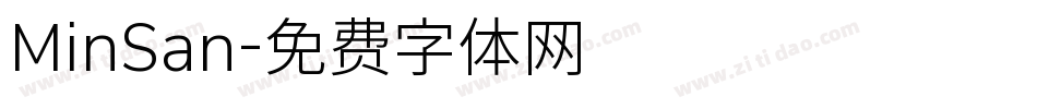 MinSan字体转换