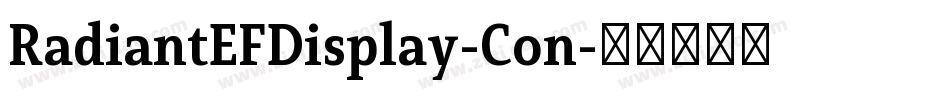RadiantEFDisplay-Con字体转换
