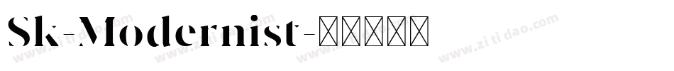 Sk-Modernist字体转换