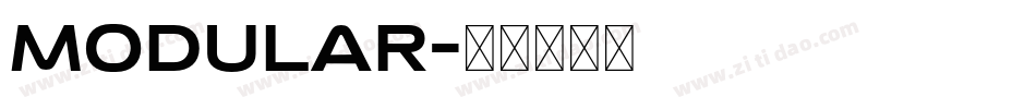 Modular字体转换