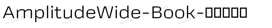 AmplitudeWide-Book字体转换