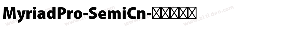 MyriadPro-SemiCn字体转换