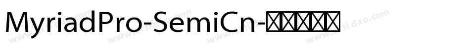 MyriadPro-SemiCn字体转换