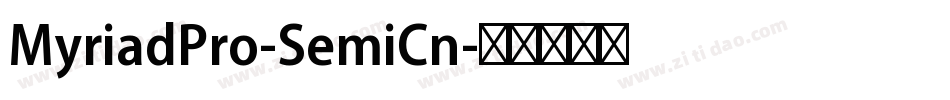 MyriadPro-SemiCn字体转换