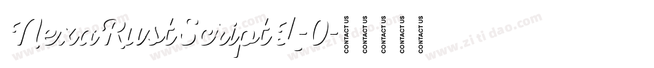 NexaRustScriptL-0字体转换
