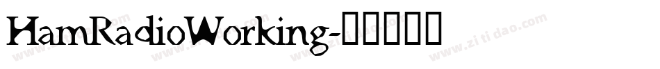 HamRadioWorking字体转换