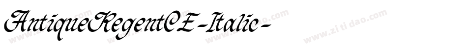 AntiqueRegentCE-Italic字体转换