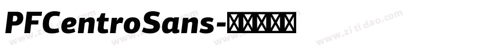 PFCentroSans字体转换