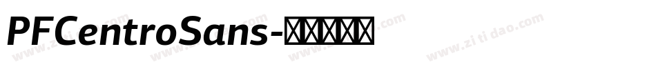 PFCentroSans字体转换