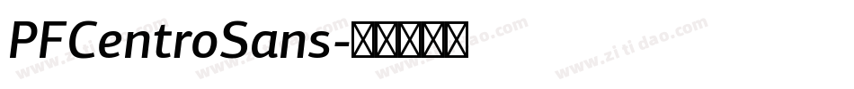 PFCentroSans字体转换