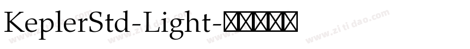 KeplerStd-Light字体转换