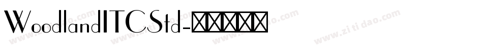 WoodlandITCStd字体转换