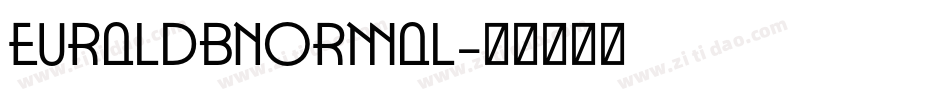 EuralDBNormal字体转换