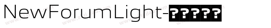 NewForumLight字体转换