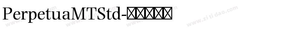 PerpetuaMTStd字体转换