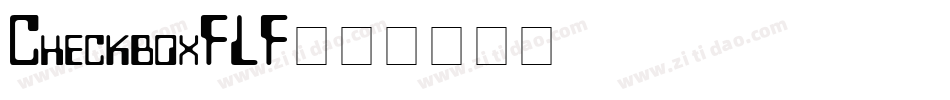 CheckboxFLF字体转换