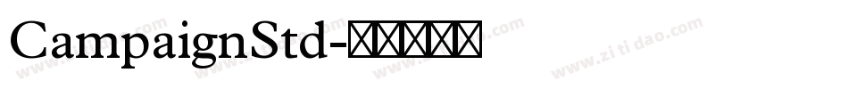 CampaignStd字体转换