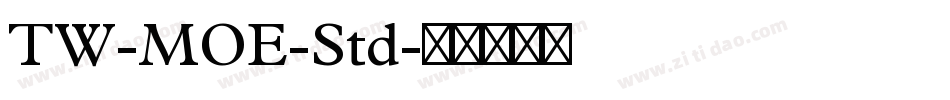 TW-MOE-Std字体转换