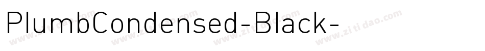 PlumbCondensed-Black字体转换