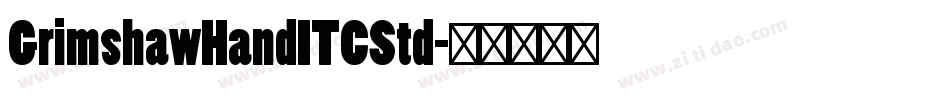 GrimshawHandITCStd字体转换