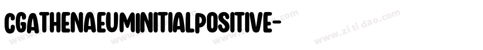 CgAthenaeumInitialPositive字体转换