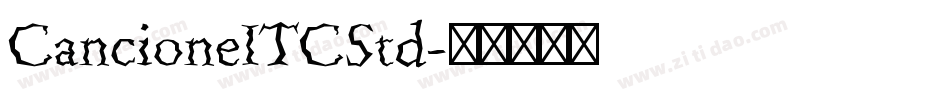 CancioneITCStd字体转换