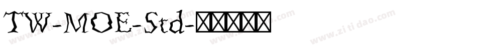 TW-MOE-Std字体转换