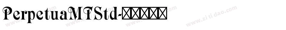 PerpetuaMTStd字体转换