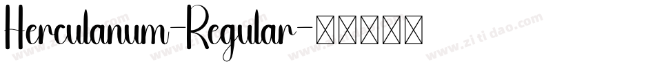 Herculanum-Regular字体转换