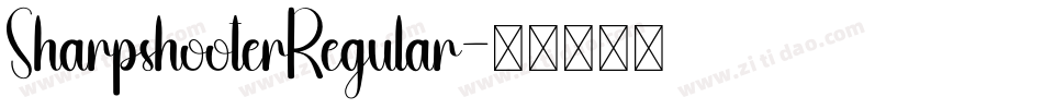 SharpshooterRegular字体转换