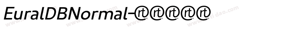 EuralDBNormal字体转换