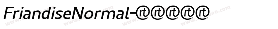 FriandiseNormal字体转换