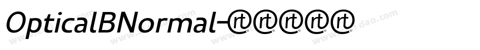 OpticalBNormal字体转换