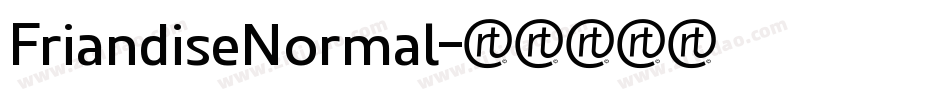 FriandiseNormal字体转换