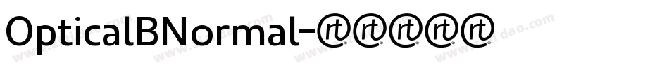 OpticalBNormal字体转换