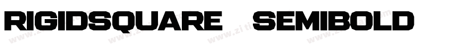 RigidSquare-SemiBold字体转换