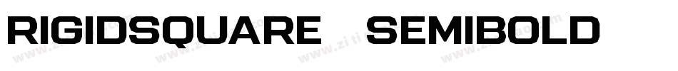 RigidSquare-SemiBold字体转换