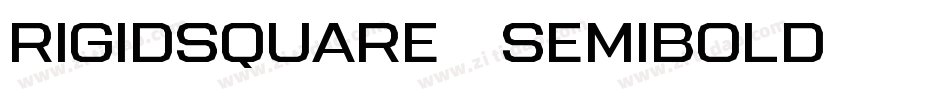 RigidSquare-SemiBold字体转换