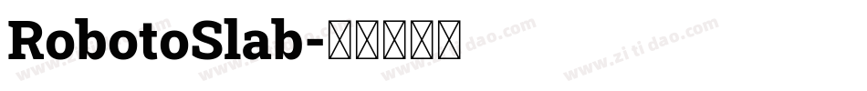 RobotoSlab字体转换